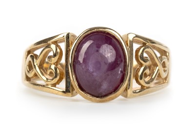 Lot 466 - RUBY SOLITAIRE RING