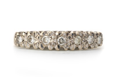 Lot 510 - DIAMOND HALF ETERNITY RING
