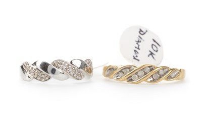 Lot 548 - TWO DIAMOND BANDS