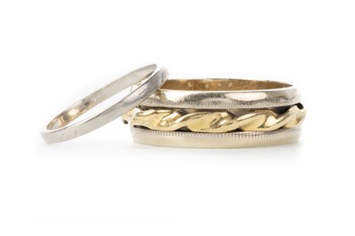 Lot 578 - TWO WEDDING BANDS