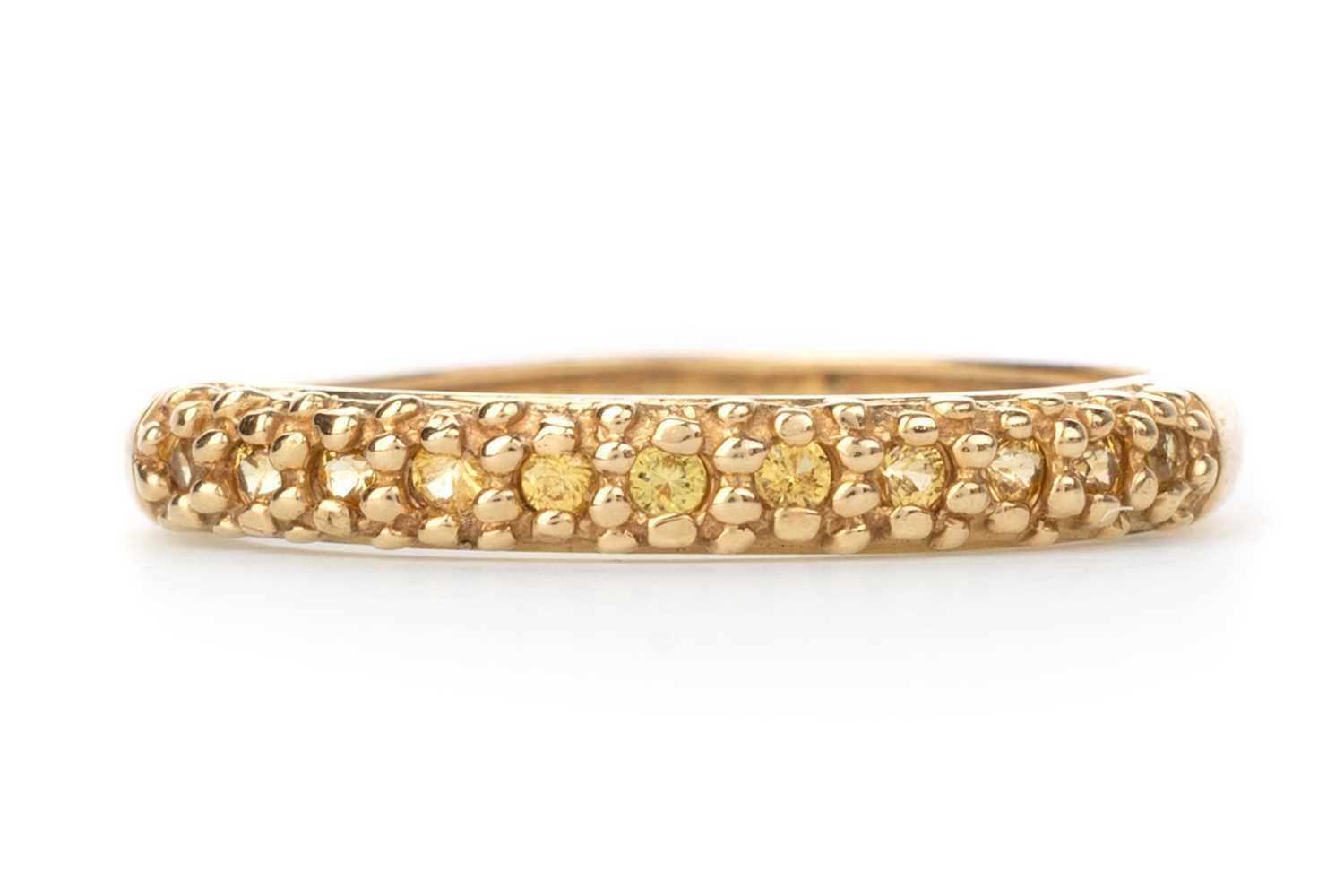 Lot 686 - TREATED YELLOW DIAMOND BAND