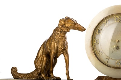 Lot 990 - ART DECO MARBLE MANTEL CLOCK