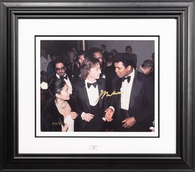 Lot 287 - ALI WITH YOKO ONO AND JOHN LENNON