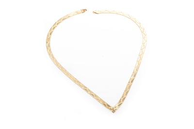 Lot 527 - GOLD REVERSIBLE NECKLET