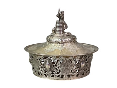 Lot 434 - TWO MINIATURE SILVER TRAYS