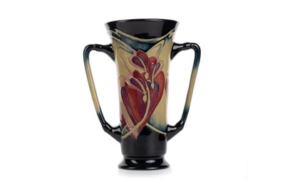 Lot 572 - MOORCROFT POTTERY TWIN HANDLED VASE