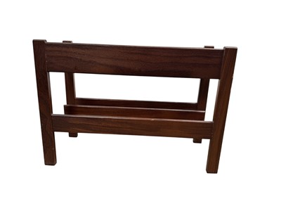 Lot 523 - MID CENTURY TEAK MAGAZINE RACK