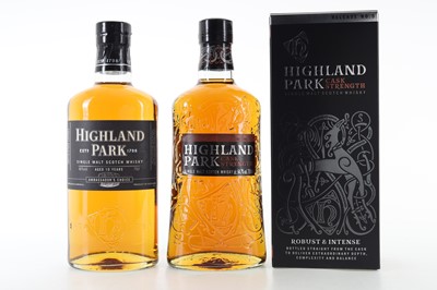Lot 150 - HIGHLAND PARK CASK STRENGTH RELEASE 5 AND 10 YEAR OLD AMBASSADOR'S CHOICE