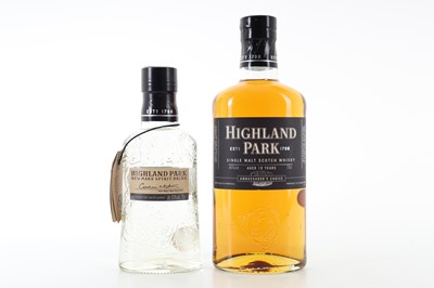 Lot 342 - HIGHLAND PARK 10 YEAR OLD AMBASSADOR'S CHOICE AND NEW MAKE SPIRIT 35CL