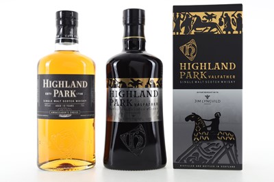 Lot 240 - HIGHLAND PARK VALFATHER AND 10 YEAR OLD AMBASSADOR'S CHOICE