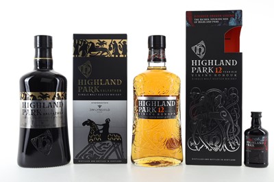 Lot 283 - HIGHLAND PARK 12 YEAR OLD WITH DRAGON LEGEND MINIATURE AND VALFATHER