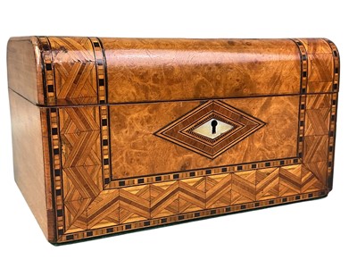 Lot 509 - THREE WOOD JEWELLERY BOXES