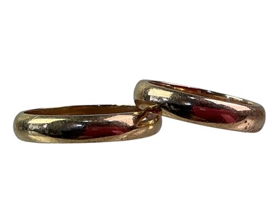 Lot 519 - TWO GOLD WEDDING BANDS