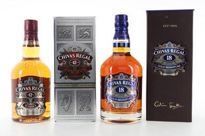 Lot 272 - CHIVAS REGAL 18 YEAR OLD 75CL AND 12 YEAR OLD