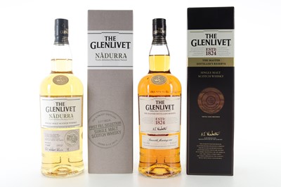 Lot 207 - GLENLIVET MASTER DISTILLER'S RESERVE 1L AND NADURRA 1ST FILL SELECTION 1L