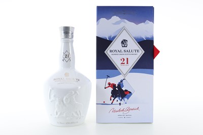 Lot 225 - CHIVAS ROYAL SALUTE 21 YEAR OLD SNOW POLO EDITION