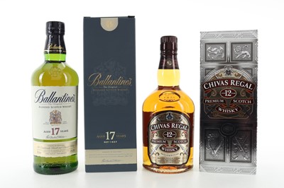 Lot 210 - BALLANTINE'S 17 YEAR OLD AND CHIVAS REGAL 12 YEAR OLD