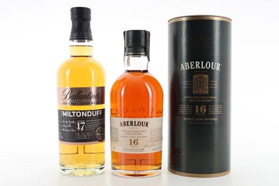 Lot 216 - ABERLOUR 16 YEAR OLD 75CL AND MILTONDUFF 17 YEAR OLD