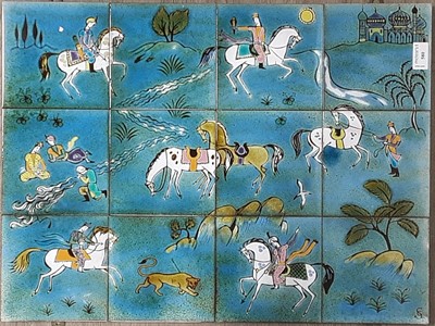 Lot 580 - IZNIK TILE DISPLAY