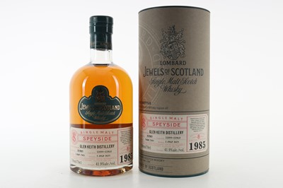 Lot 104 - **GLEN KEITH 1985 30 YEAR OLD LOMBARD JEWELS OF SCOTLAND