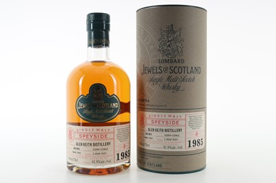 Lot 134 - **GLEN KEITH 1985 30 YEAR OLD LOMBARD JEWELS OF SCOTLAND