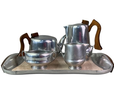 Lot 615 - PICQUOT WARE TEA AND COFFEE SERVICE