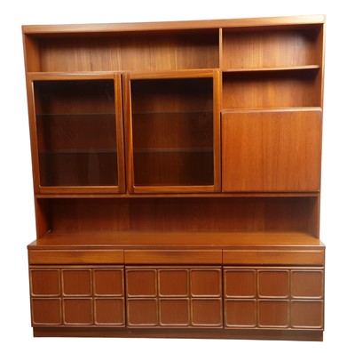 Lot 583 - MID CENTURY TEAK WALL UNIT