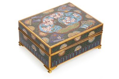 Lot 1270 - JAPANESE CLOISONNÉ BOX