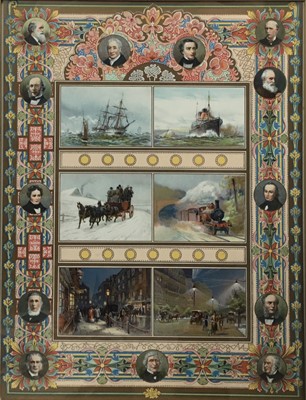 Lot 52 - 'THE TRIUMPH OF STEAM AND ELECTRICITY' PRINT