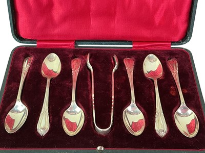 Lot 35 - SET OF SIX GEORGE V SILVER COFFEE SPOONS
