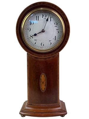 Lot 8 - EDWARDIAN INLAID MANTEL CLOCK