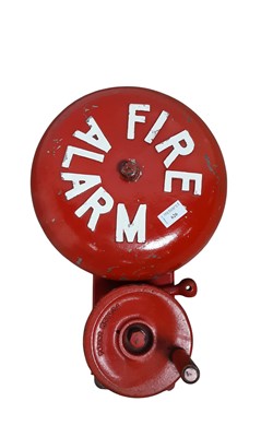 Lot 626 - VINTAGE CAST IRON FIRE ALARM BELL