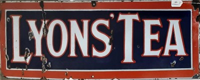 Lot 629 - LYON'S TEA, ADVERTISEMENT SIGN