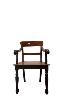 Lot 112 - TEAK ELBOW CHAIR