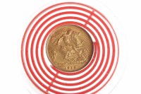 Lot 555 - GOLD HALF SOVEREIGN DATED 1913