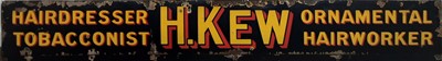 Lot 649 - 'H.KEW', ENAMELLED ADVERTISMENT SIGN