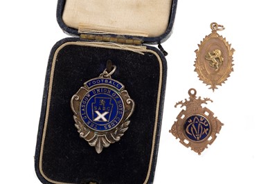 Lot 1714 - TWO VALE OF GRANGE FOOTBALL MEDALS