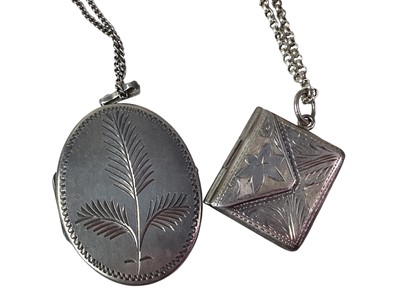 Lot 234 - TWO SILVER PENDANTS