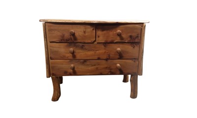 Lot 294 - MODERN DRIFTWOOD STYLE CHEST OF DRAWERS