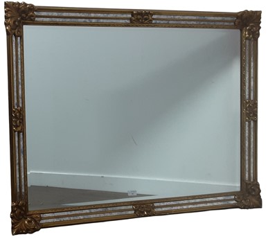 Lot 261 - MODERN RECTANGULAR WALL MIRROR