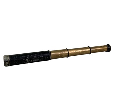 Lot 278 - VICTORIAN FOUR DRAW TELESCOPE