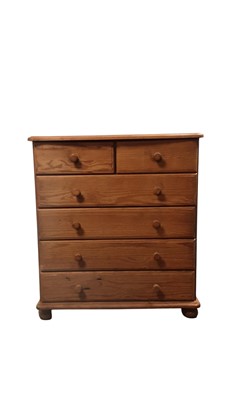 Lot 285 - MODERN PINE CHEST OF DRAWERS