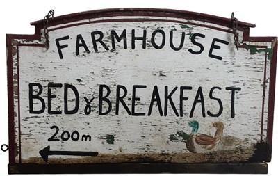 Lot 267 - VINTAGE B&B SIGN