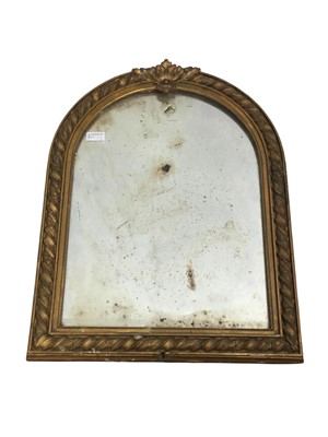 Lot 302 - SMALL ARCHED WALL MIRROR