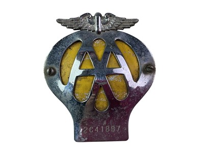 Lot 303 - VINTAGE AA BADGE