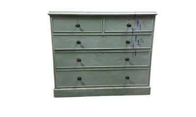 Lot 288 - PAINTED CHEST OF DRAWERS