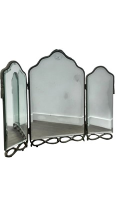 Lot 289 - TRIPTYCH DRESSING MIRROR