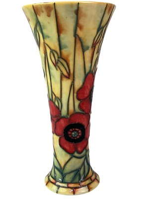 Lot 343 - MODERN OLD TUPTON TRUMPET SHAPED VASE