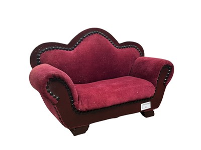 Lot 333 - REPRODUCTION MINIATURE SOFA