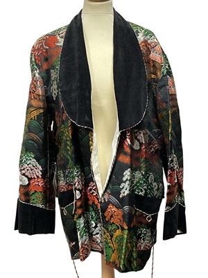 Lot 212 - TWO JAPANESE EMBROIDERED ROBES